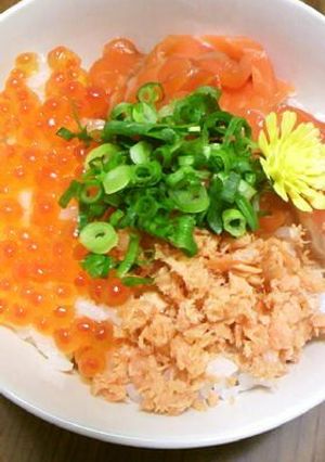 鮭の親子丼！？-レシピのメイン写真
