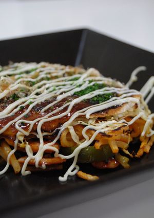 こんなのあり？！お好み焼きうどんナポリ風-レシピのメイン写真