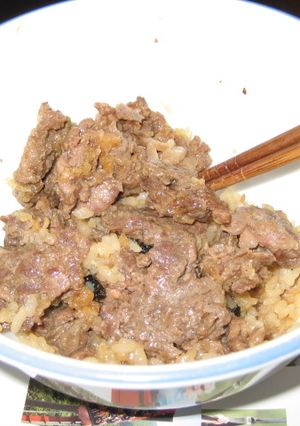 超簡単！超美味しい焼き肉味牛丼-レシピのメイン写真