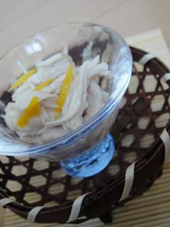 ゆず香る☆ささみの酢の物-レシピのメイン写真