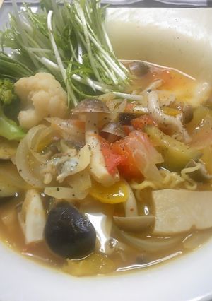 お一人様ランチ☆イタリアン煮込みラーメン-レシピのメイン写真