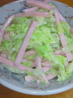 魚肉ソーセージとキャベツの簡単サラダ-レシピのメイン写真