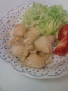 鶏胸肉のオイマヨ炒め(甘め)-レシピのメイン写真