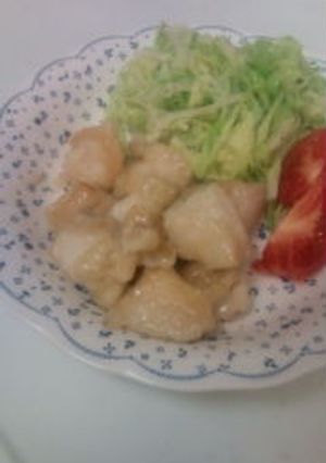 鶏胸肉のオイマヨ炒め（甘め）-レシピのメイン写真