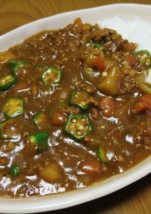 挽肉と基本＆残り野菜　ｄｅ　エコカレー❤-レシピのメイン写真