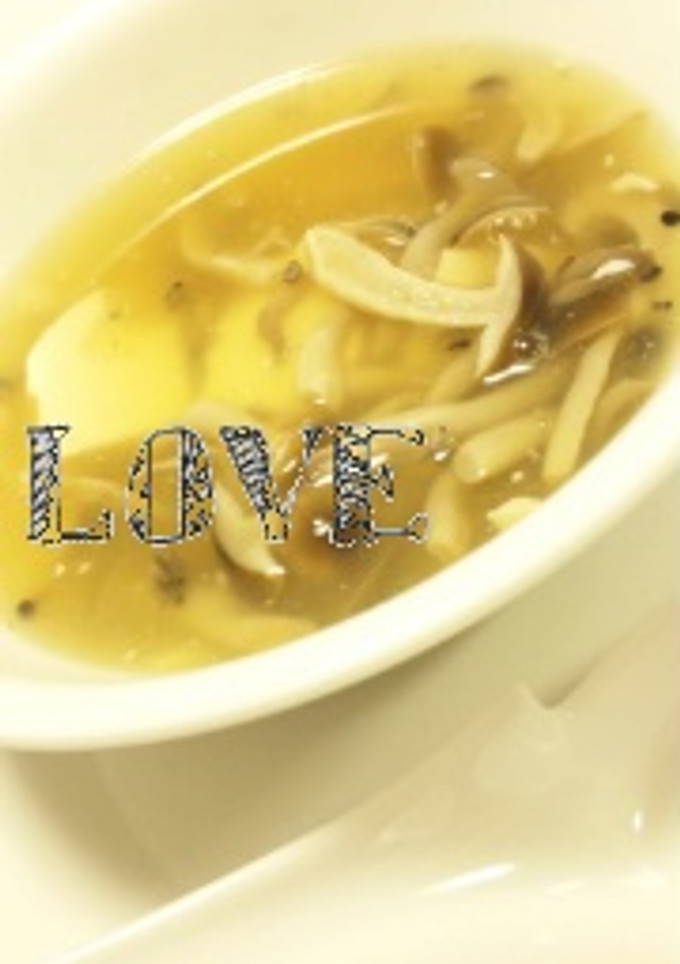 簡単！豆腐ときのこのごちそうスープ＾ω＾-レシピのメイン写真