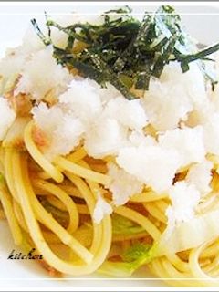 ツナと白菜の和風パスタ-レシピのメイン写真