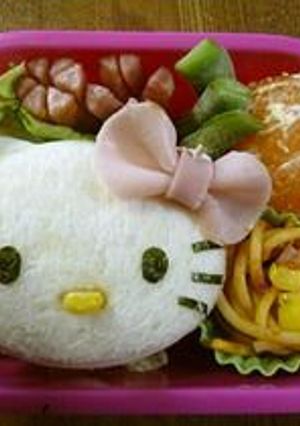 キティちゃん♪サンドイッチ（キャラベン）-レシピのメイン写真