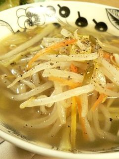 簡単もやしの食べるスープ-レシピのメイン写真