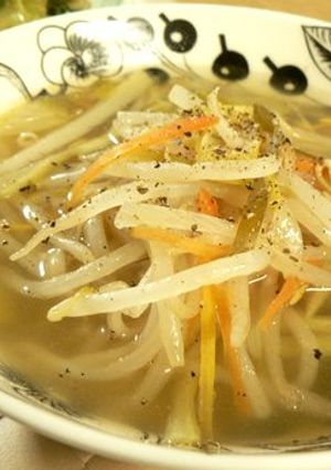 簡単もやしの食べるスープ-レシピのメイン写真