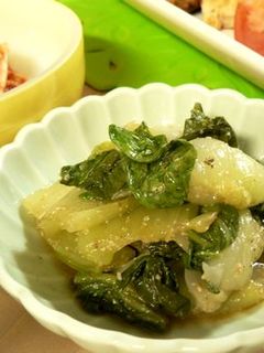 ルクエで青梗菜のナムル-レシピのメイン写真