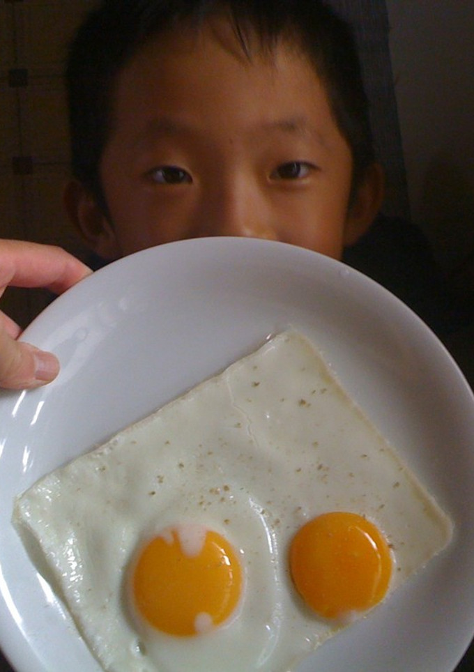 目玉焼き　小学生の手作り-レシピのメイン写真