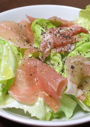 サラダ菜と生ハムの簡単サラダ☆-レシピのメイン写真