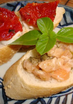 イタリアの前菜　ブルスケッタ変身編～♪-レシピのメイン写真