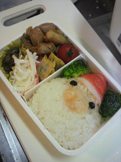 クリスマス☆サンタさん初心者キャラ弁!!-レシピのメイン写真