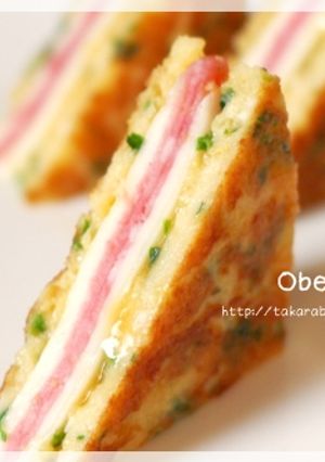 お弁当に♪クロックムッシュみたいな卵焼き-レシピのメイン写真