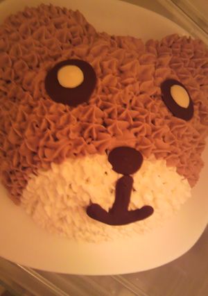 くまのﾃﾞｺﾚｰｼｮﾝｹｰｷ(ﾁｮｺ)-レシピのメイン写真