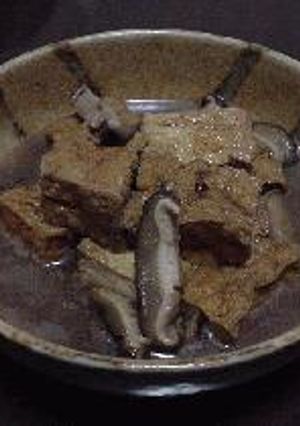 厚揚げとしいたけのさっと煮込み-レシピのメイン写真