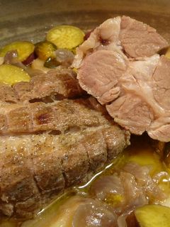 土鍋でやわらか塩豚煮込み-レシピのメイン写真