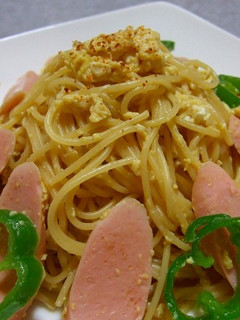 魚肉ソーセージと卵のパスタ♪-レシピのメイン写真