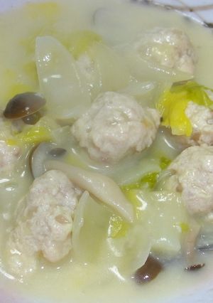 ★鶏だんごと白菜のミルク煮-レシピのメイン写真