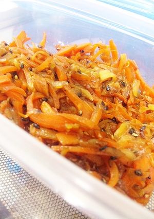 【ノンオイル】野菜の皮できんぴら-レシピのメイン写真