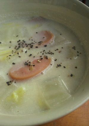☆とろとろ白菜のヘルシー豆乳スープ☆-レシピのメイン写真