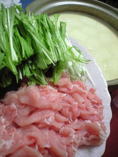 温泉湯豆腐の残り湯で豚はりはり鍋-レシピのメイン写真