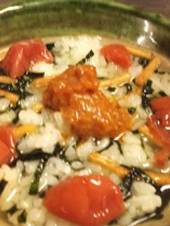 パパっちみそラー油 梅茶漬け-レシピのメイン写真
