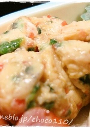 三色♪茶巾たまご-レシピのメイン写真