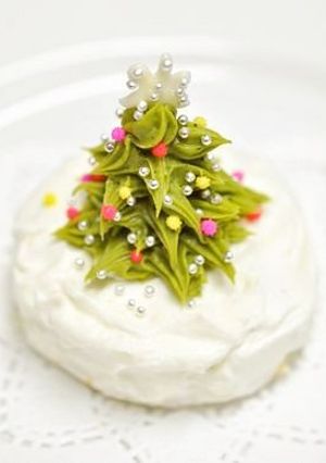 抹茶チョコクリームでクリスマスツリー☆-レシピのメイン写真