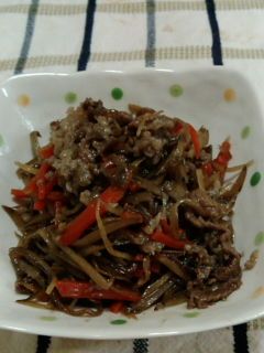 すきやき風きんぴら-レシピのメイン写真