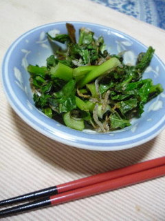ジャコと野沢菜の炒め物-レシピのメイン写真