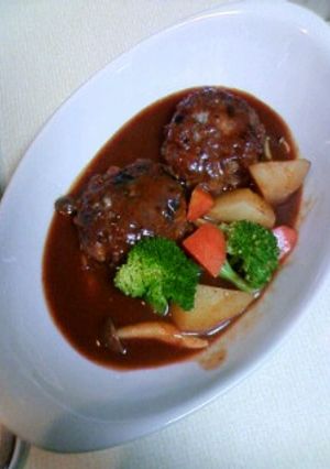 簡単！美味しい！煮込みハンバーグ♪-レシピのメイン写真