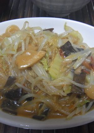 麻婆春雨のもとで作る野菜増量麻婆春雨-レシピのメイン写真