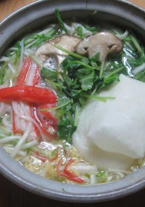 スープ”で”うどんで簡単鍋焼きうどん♪-レシピのメイン写真