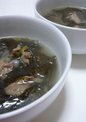 韓国のわかめスープ～ミヨック～-レシピのメイン写真