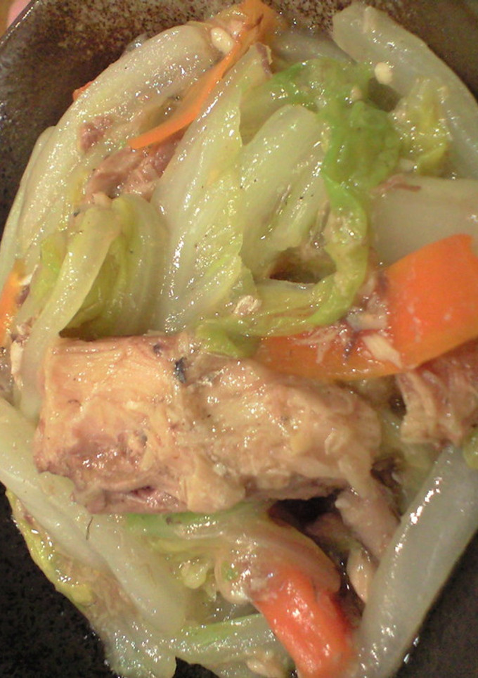 白菜と鯖の水煮缶炒め-レシピのメイン写真