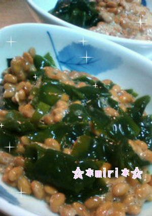 脂肪肝に効く☆ワカメ納豆-レシピのメイン写真