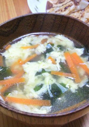 ふわふわ卵わかめスープ-レシピのメイン写真