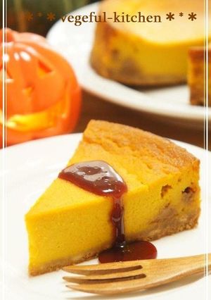 ハロウィン＊簡単パンプキン＊チーズケーキ-レシピのメイン写真