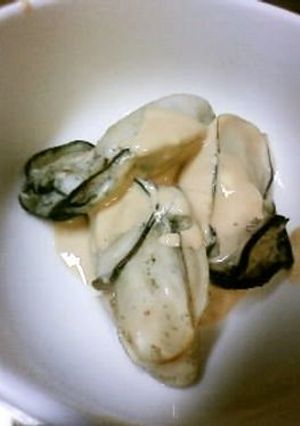 蒸し牡蠣のわさび醤油-レシピのメイン写真