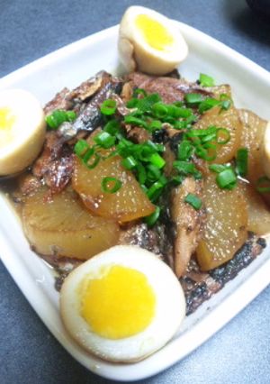 さんまの缶詰めと大根の煮物-レシピのメイン写真