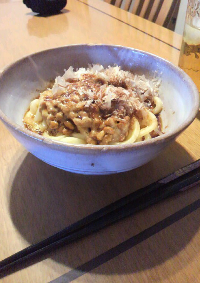 納豆とろとろうどん-レシピのメイン写真