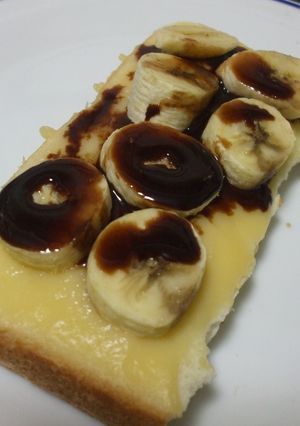 カスタードとバナナのチョコトースト-レシピのメイン写真