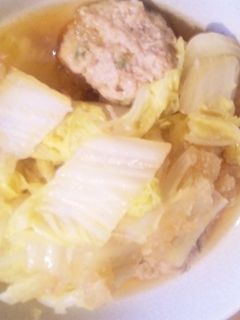 鳥だんごと白菜のみぞれ煮-レシピのメイン写真