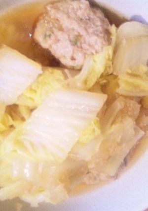 鳥だんごと白菜のみぞれ煮-レシピのメイン写真