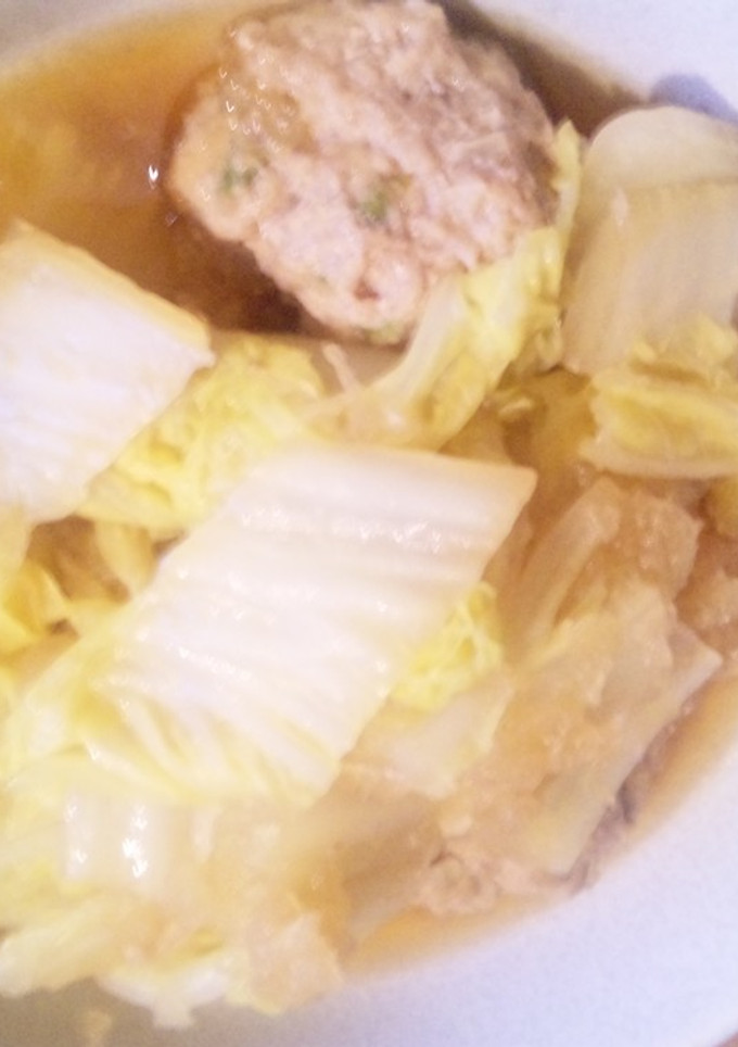 鳥だんごと白菜のみぞれ煮-レシピのメイン写真