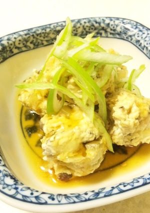 出汁でおいしい鶏だんご＊和風あん-レシピのメイン写真