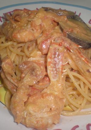 豆乳と酒粕でヘルシー　渡り蟹のパスタ-レシピのメイン写真